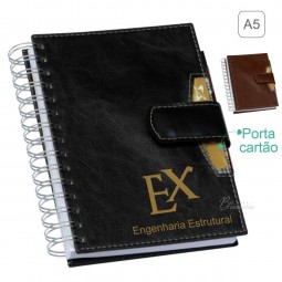 Agenda porta caneta personalizada