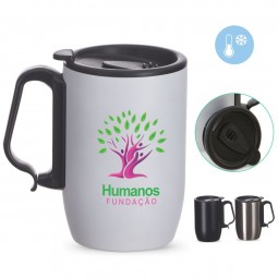 Caneca térmica personalizada branca