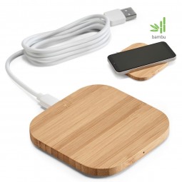 Carregador personalizado Wireless bambu Ecopower 