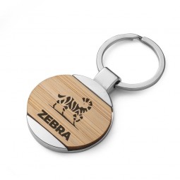 Chaveiro de Metal e Bambu CH7060