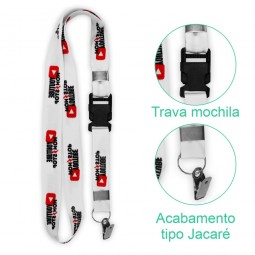 Cordão para crachá personalizado 