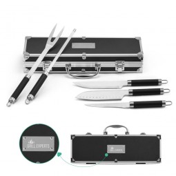 Kit Churrasco 5 Peças com estojo personalizado para brindes 94109 Valastro