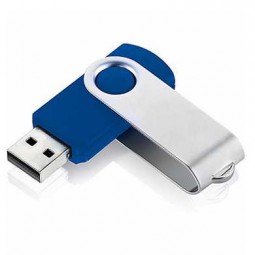 Pen Drive giratório colorido azul