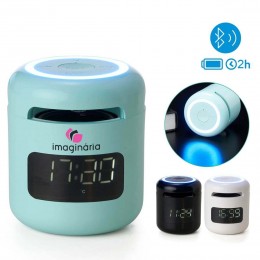 Caixa de som Bluetooth com relógio despertador personalizada