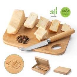 kit queijos bambu personalizado para brindes 94028 Cappero
