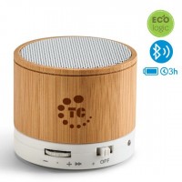 Caixa de Som Bluetooth bambu Glashow 57256