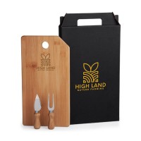 Conjunto para queijo em bambu KT-9032C