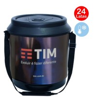 Cooler 24 latas personalizado Preto 