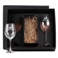 Jogo de taças de vidro para vinho com 2 peças VI-28612